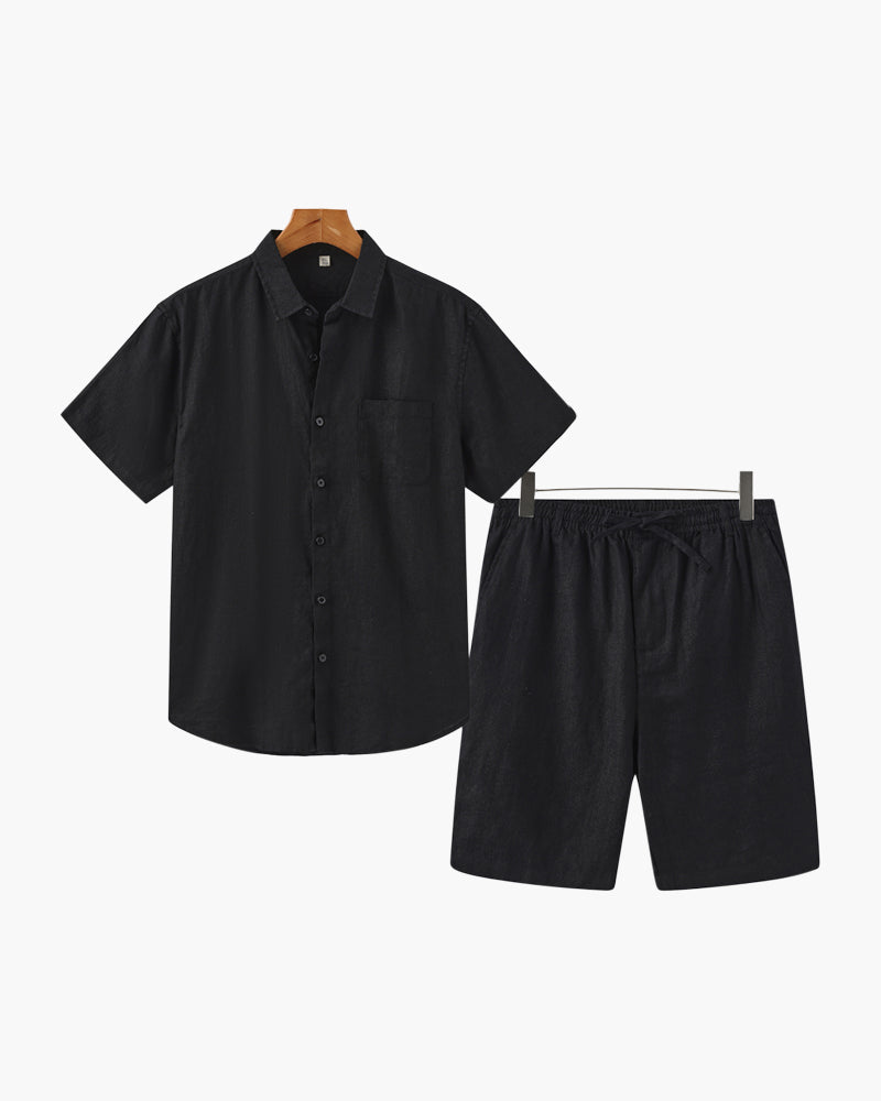 Old Money Leinen-Set (mit Shorts)