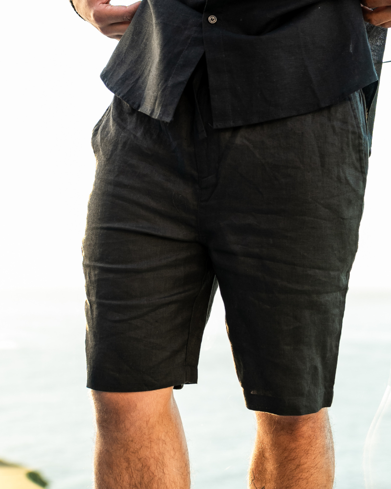 Casablanca - Premium Leinen-Shorts