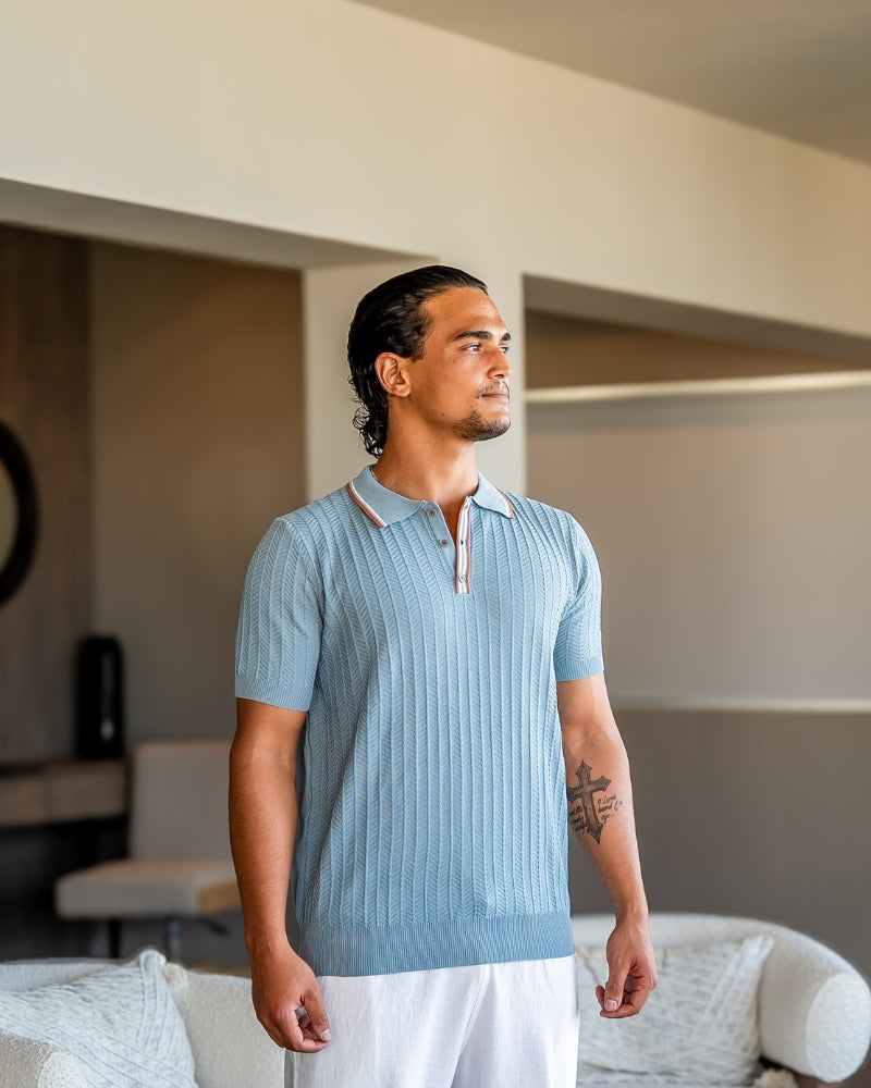 Ashford Strick-Poloshirt