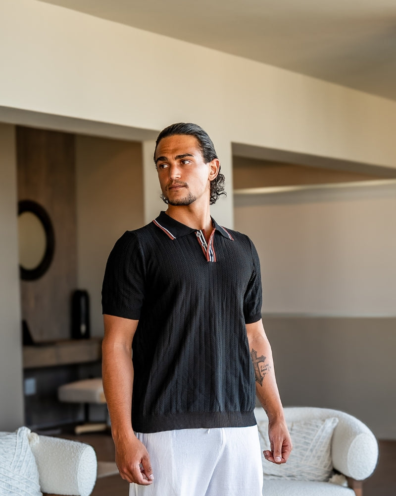 Ashford Strick-Poloshirt