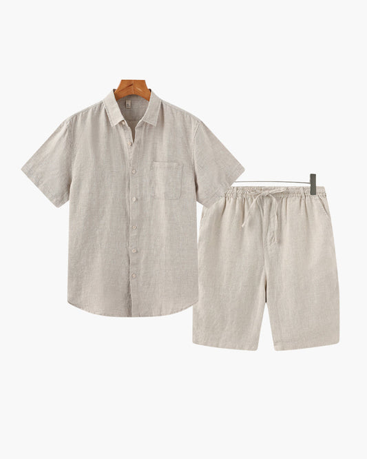 Old Money Leinen-Set (mit Shorts)