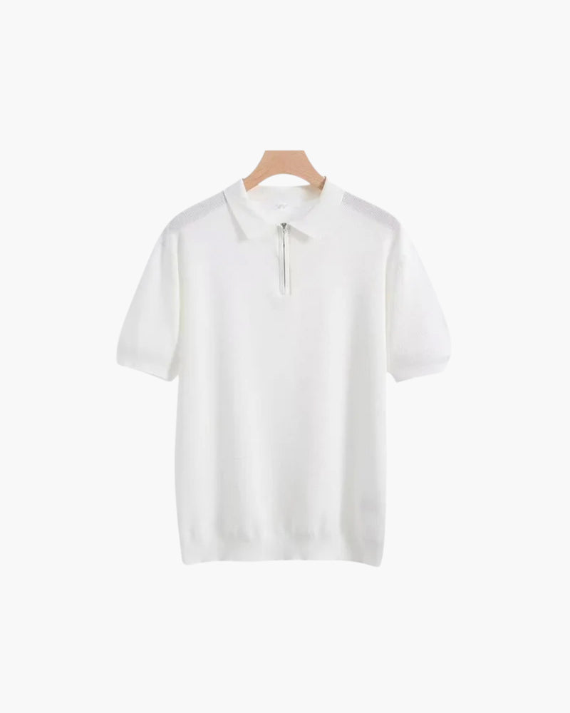 Marbella Polo mit Reißverschluss