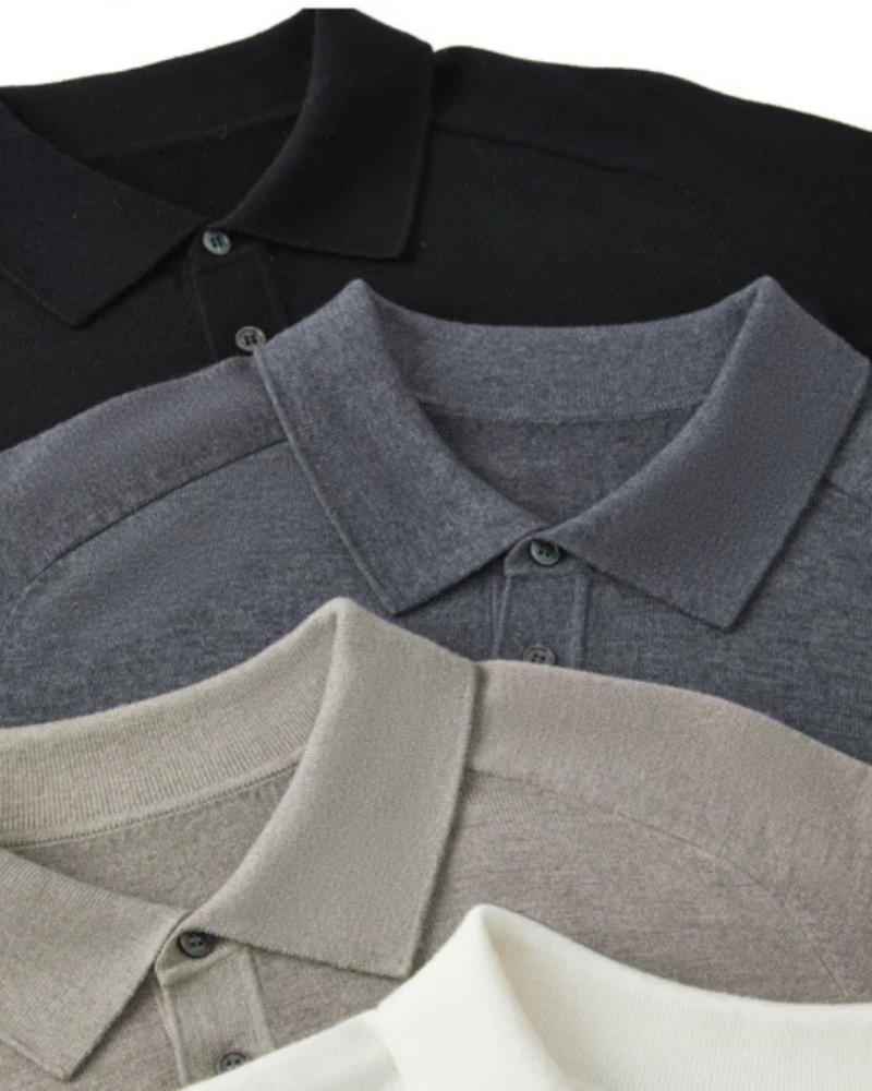 100 % Premium Woll-Poloshirt