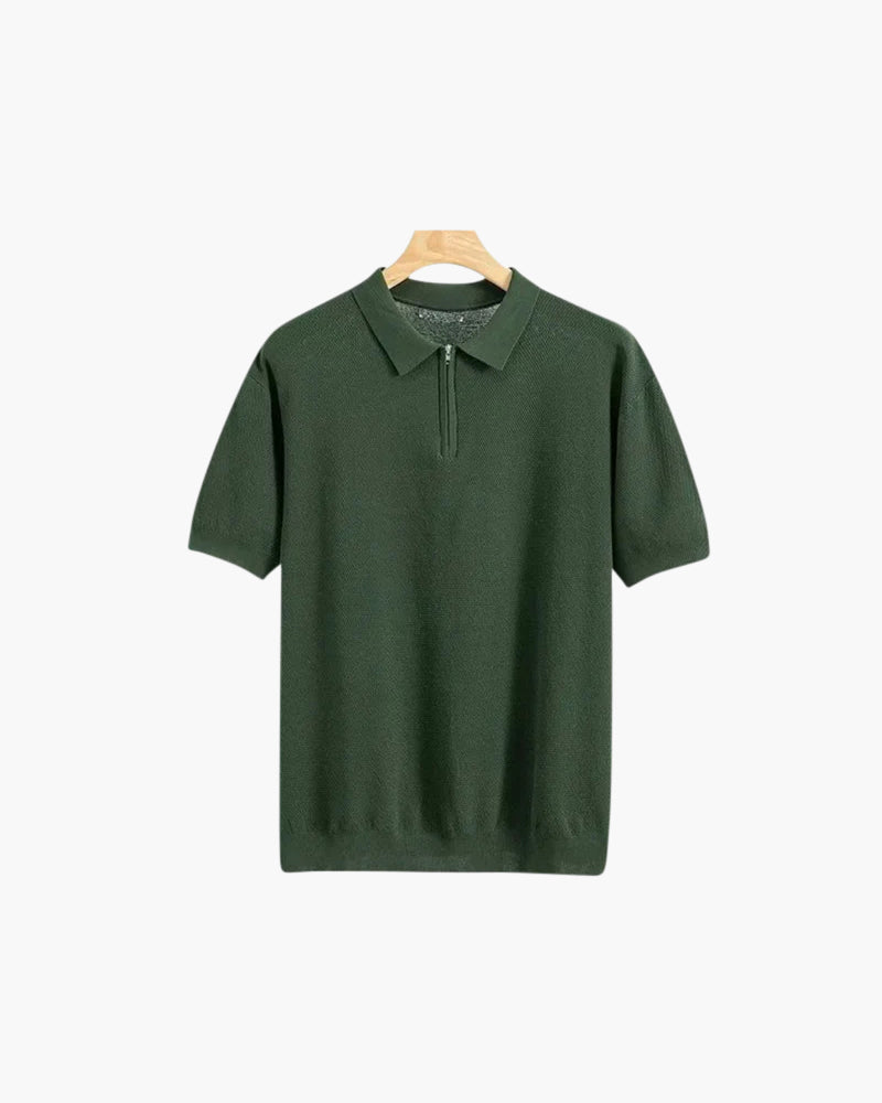 Marbella Polo mit Reißverschluss