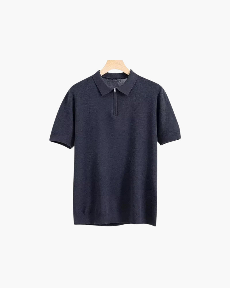 Marbella Polo mit Reißverschluss