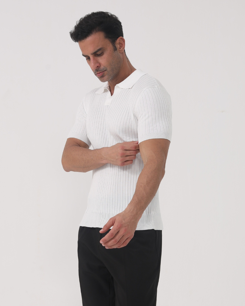 Florence – Geripptes Baumwoll-Polo