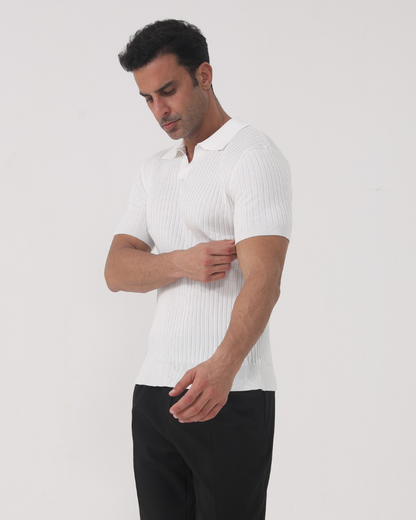 Florence – Geripptes Baumwoll-Polo