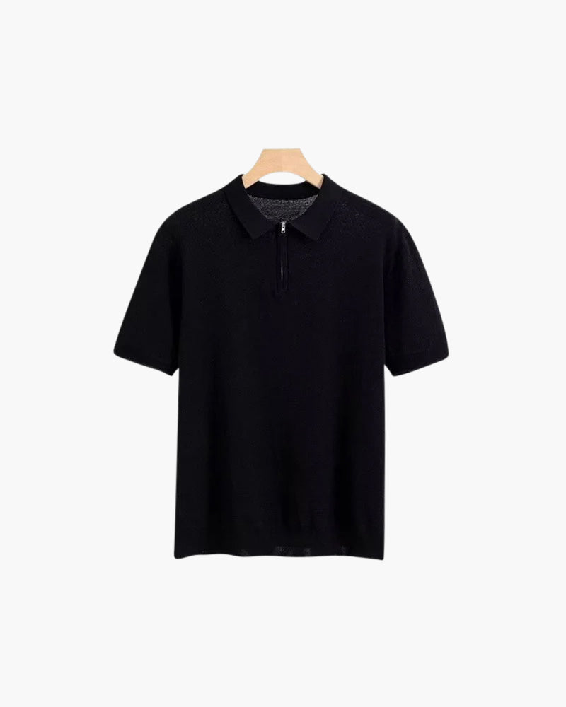 Marbella Polo mit Reißverschluss
