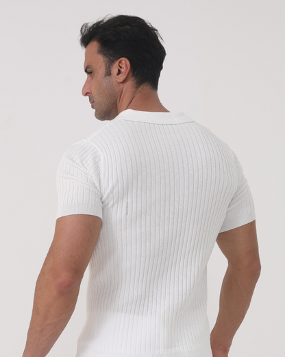 Florence – Geripptes Baumwoll-Polo