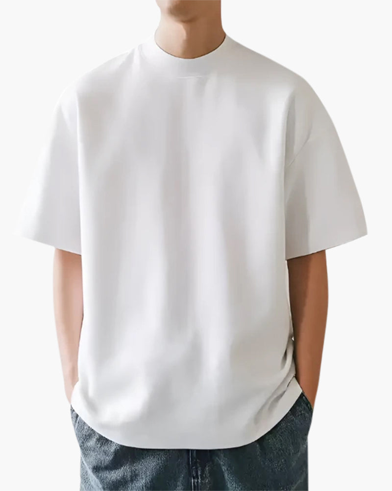 Elegantes einfarbiges T-Shirt