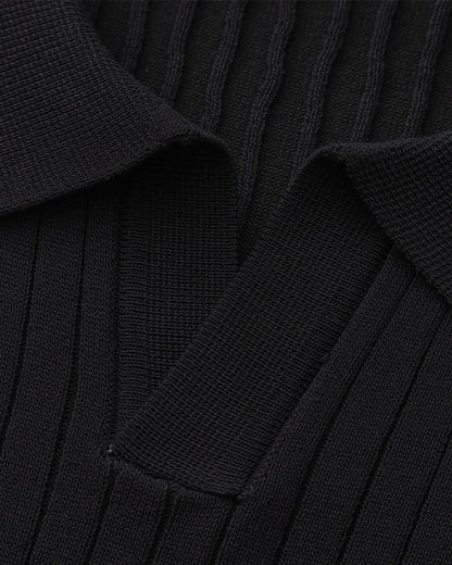 Premium Geripptes Polo