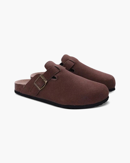 Old Money Wildleder-Clogs