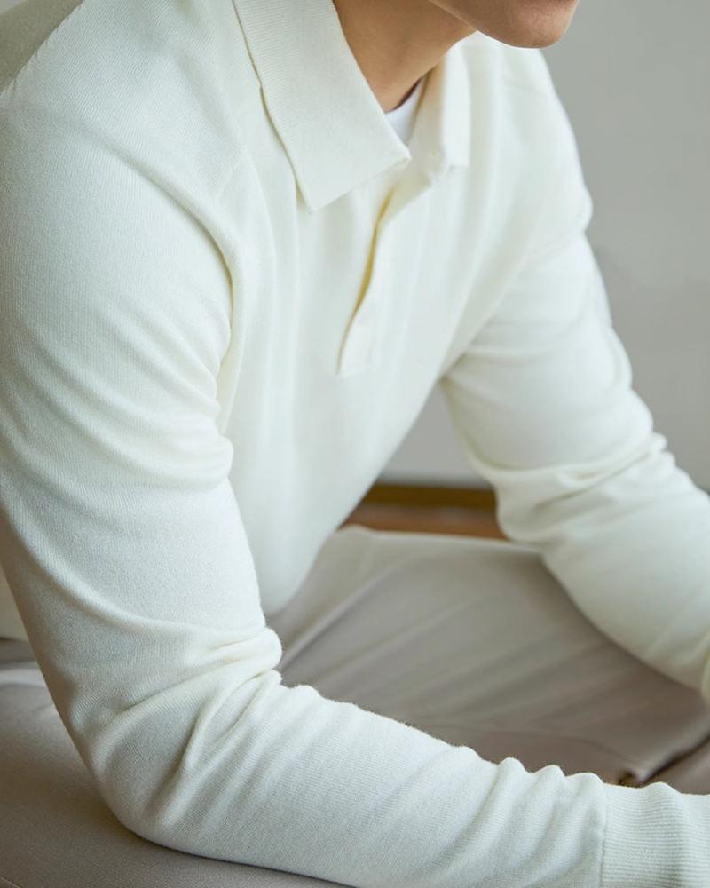 100 % Premium Woll-Poloshirt