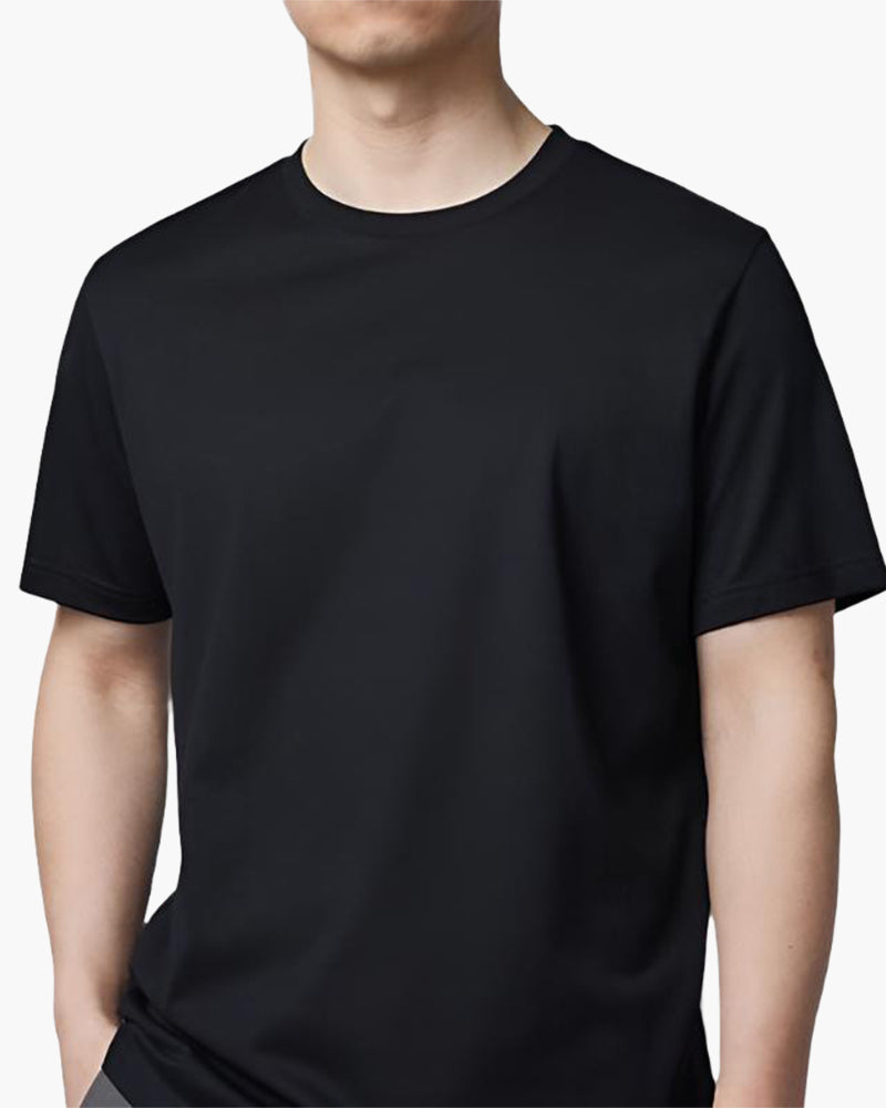 Elegantes einfarbiges T-Shirt