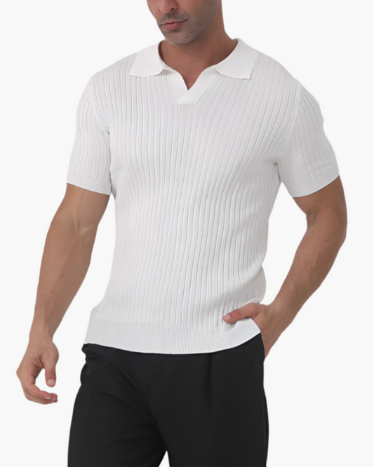 Florence – Geripptes Baumwoll-Polo